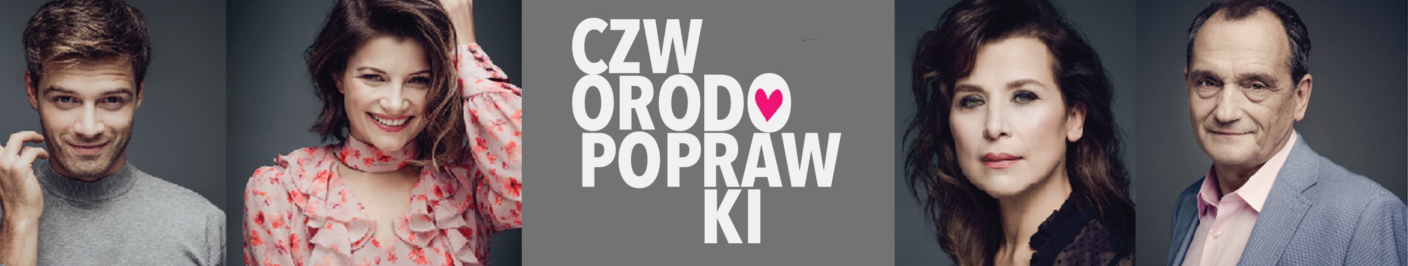 Baner promocyjny spektaklu Czworo Do Poprawki