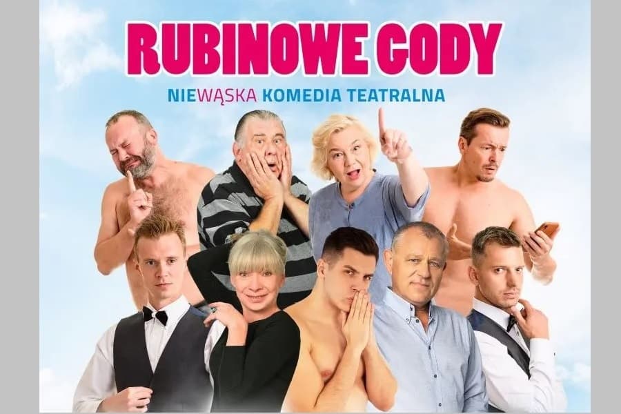 Plakat spektaklu Rubinowe gody