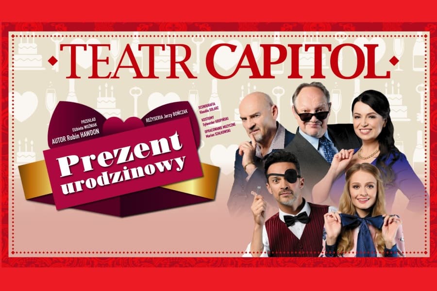 Grafika spektaklu Prezent urodzinowy