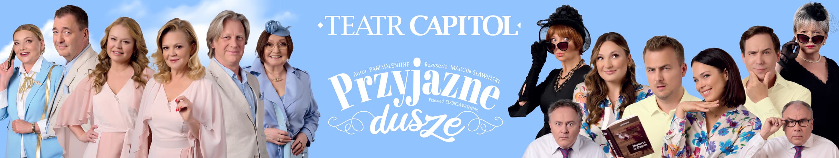Baner promocyjny spektaklu Przyjazne dusze